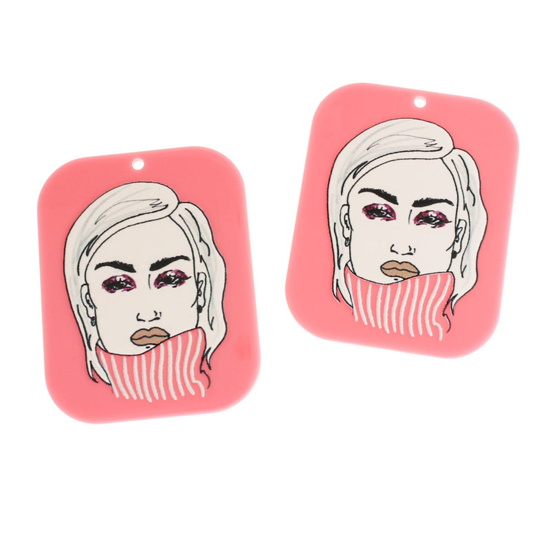 Women Acrylic Charm - K032