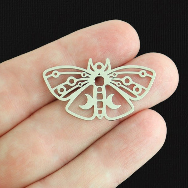 Butterfly Stainless Steel Charm 2 Sided - SSP560