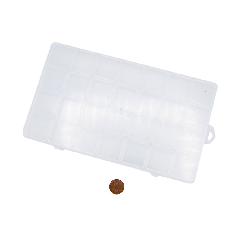 Clear Plastic Storage Container - 25 Compartments - TL135