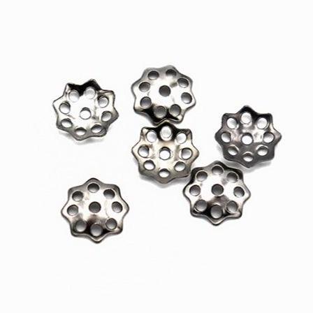 Stainless Steel Bead Caps - 8mm x 2mm - 100 Pieces - FD900