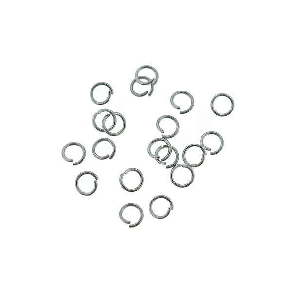 Anneaux en Acier Inoxydable 7mm x 1mm - Calibre 18 Ouvert - 85 Anneaux - SS015