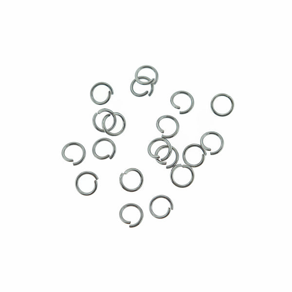 Stainless Steel Jump Rings 7mm x 1mm - Open 18 Gauge - 85 Rings  - SS015