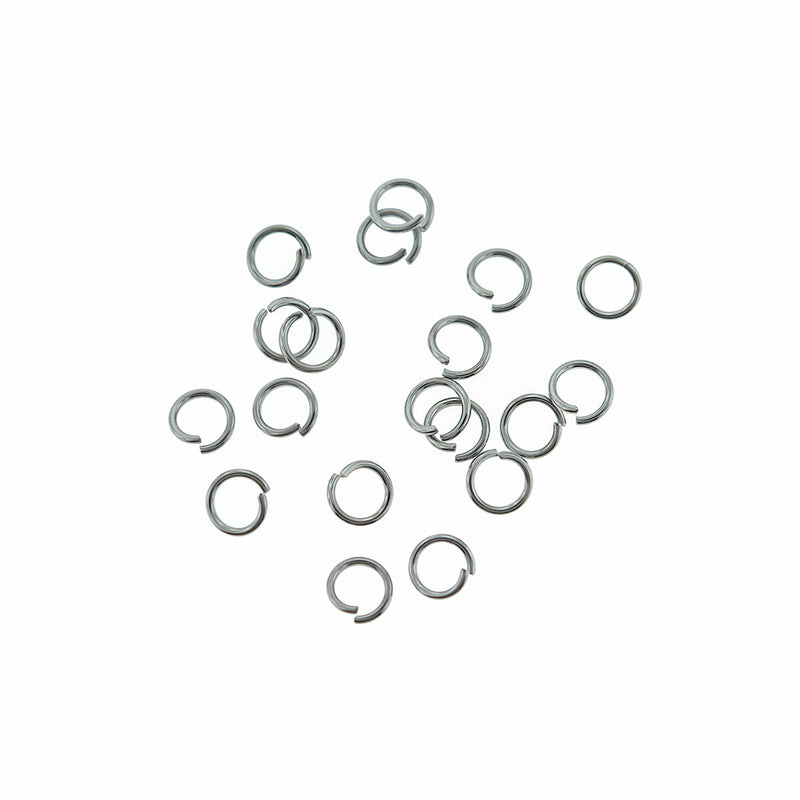 Anneaux en Acier Inoxydable 7mm x 1mm - Calibre 18 Ouvert - 85 Anneaux - SS015