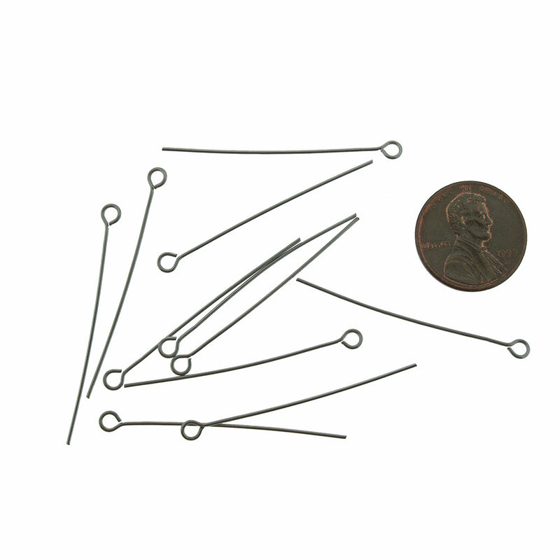 Stainless Steel Eye Pins - 40mm - 200 Pieces - PIN085