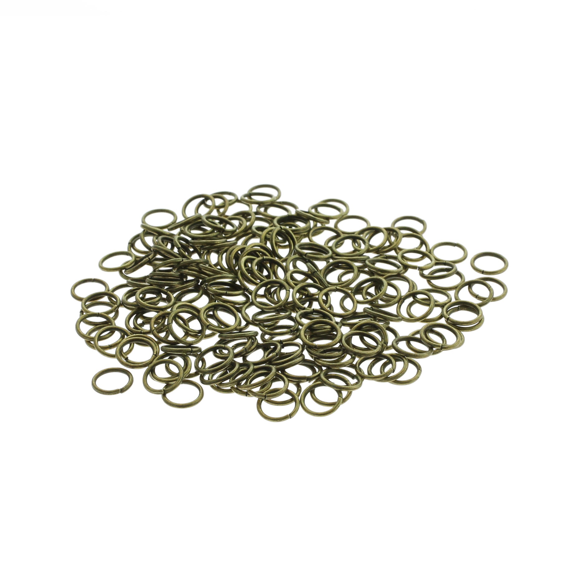 Antique Bronze Tone Jump Rings 8mm x 1mm - Open 18 Gauge - 1000 Rings - J273