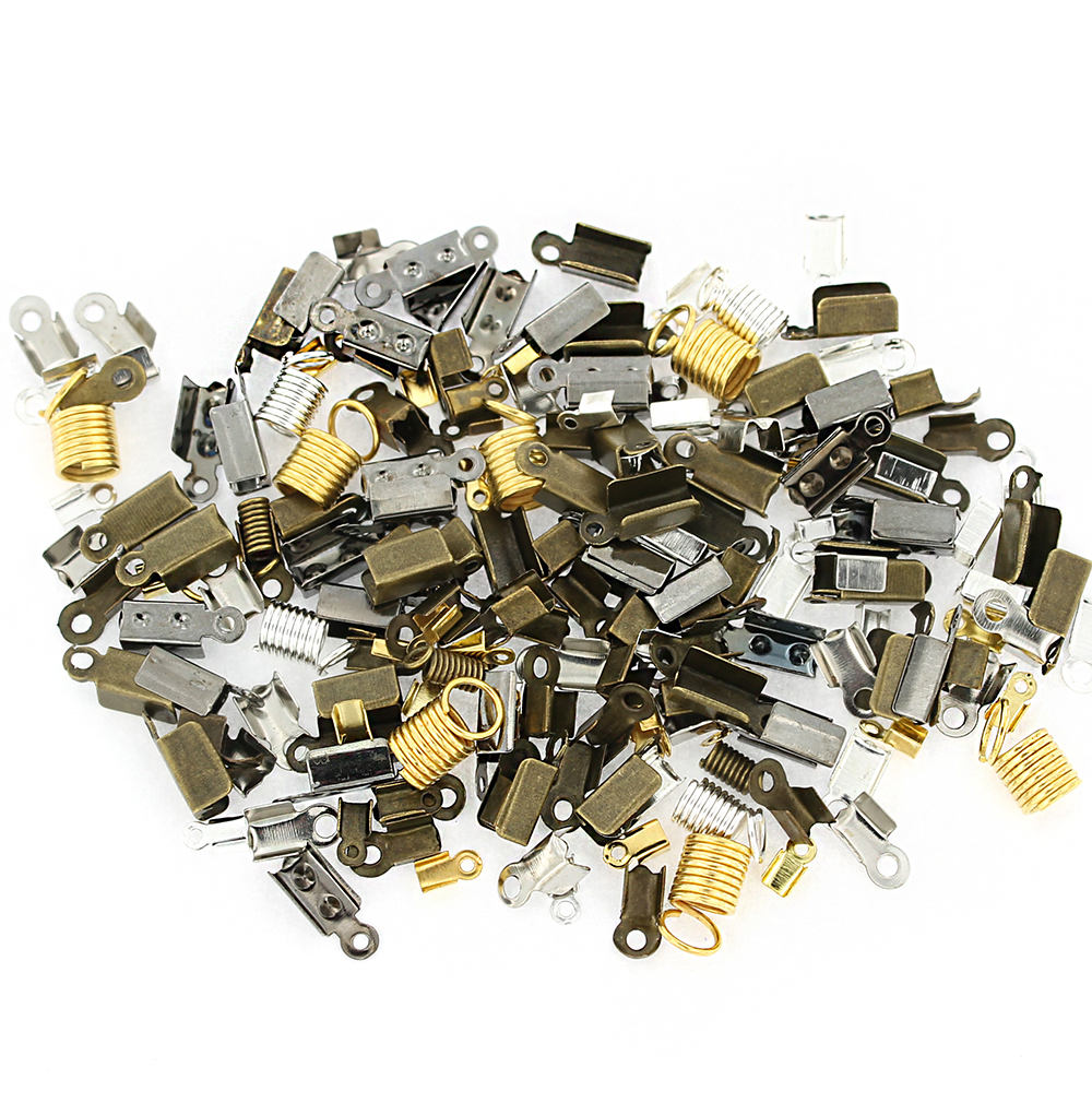 Assorted Coil and Crimp Ends - 3-14mm x 5-43mm - 50 Pieces - FD382