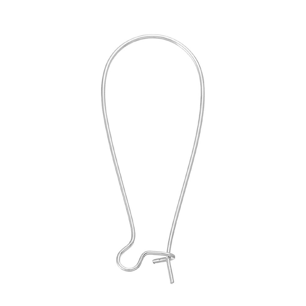 Assorted Tone Earrings - Kidney Style Hooks - 38mm x 16mm - 200 Pieces 25 Pairs of Each Finish - Z229