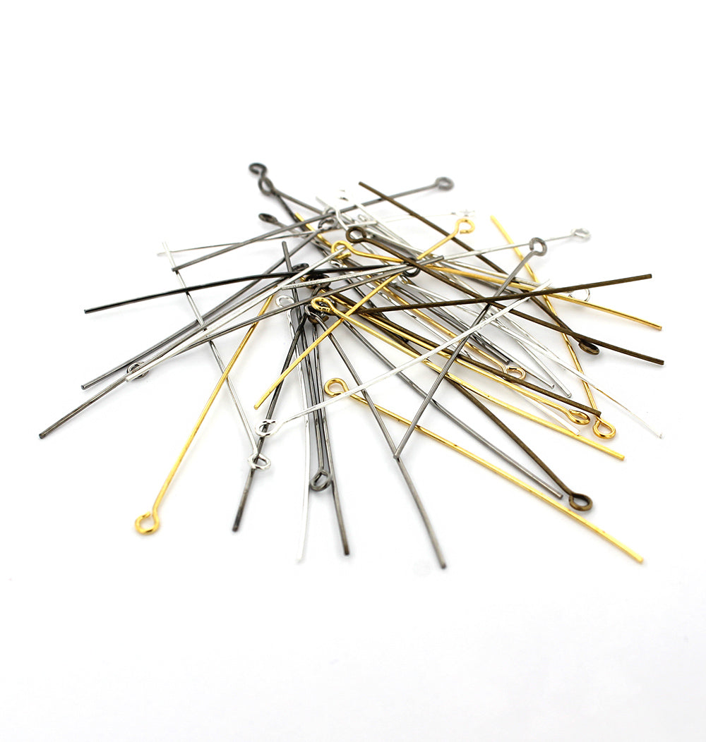 Épingles à œil assorties - 50 mm - 100 pièces - PIN71