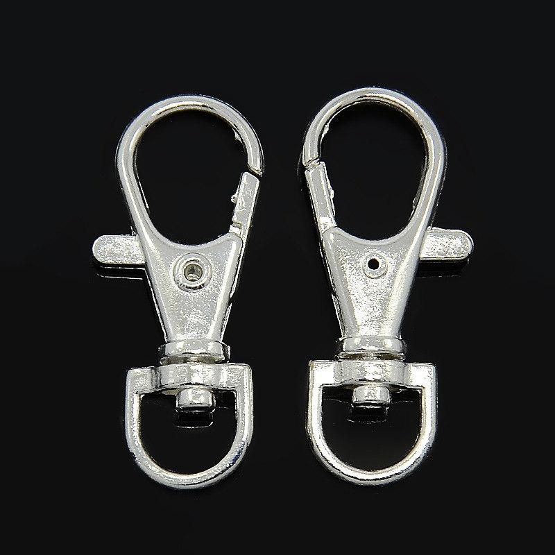 Assorted Tone Swivel Lobster Clasps - 37mm x 15mm - 8 Pieces 2 of Each Tone - Z082