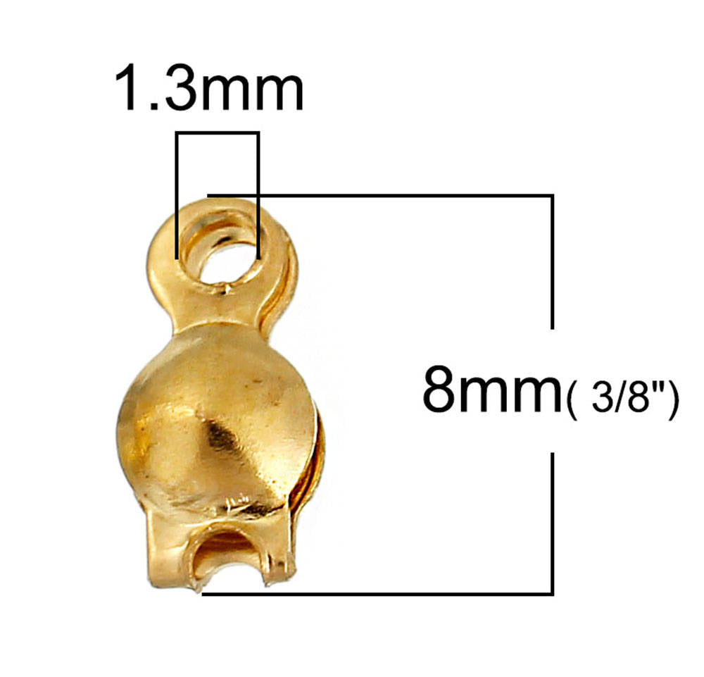 Tons assortis de pointes de perles - 8 mm x 4 mm à clapet - 500 pièces - FD358