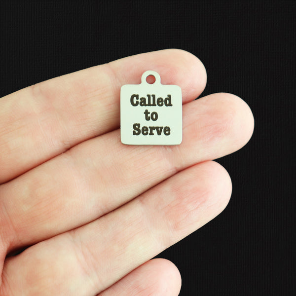 Called to Serve Stainless Steel Charms - BFS013-0628