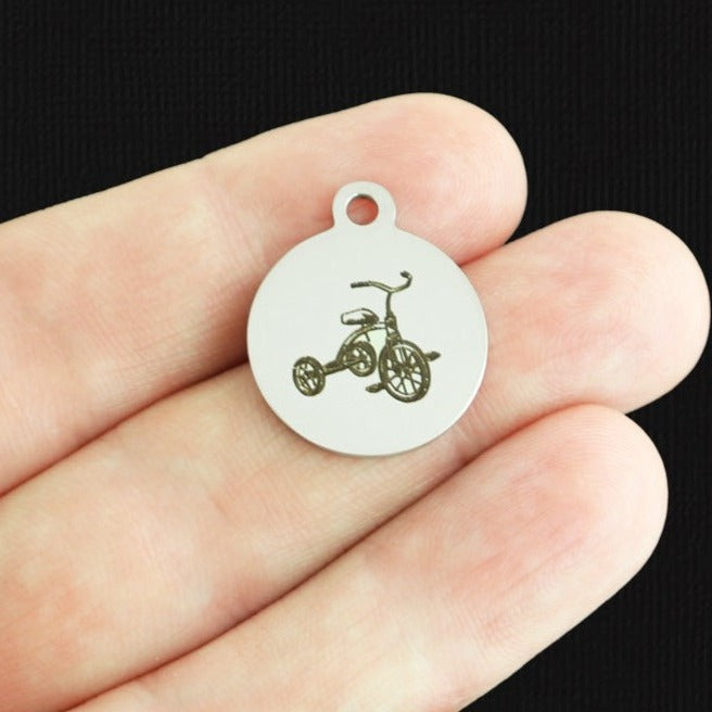 Tricycle Stainless Steel Charms - BFS001-7891