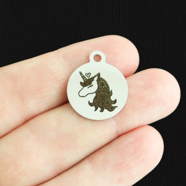Unicorn Stainless Steel Charms - BFS001-7895