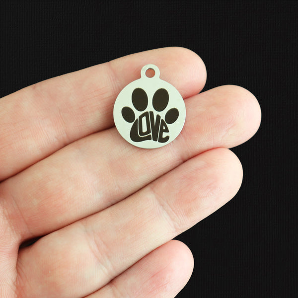 Love Paw Stainless Steel Charms - BFS001-8025