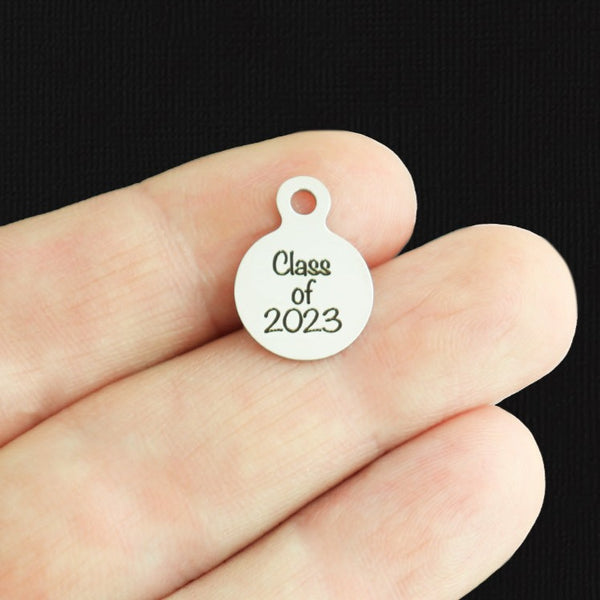Class of 2023 Stainless Steel 13mm Loop Charms - BFS008-8059