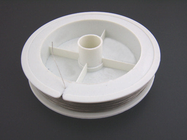 BULK Antique Silver Tone Beading Wire 180Ft - 0.45mm - Z028