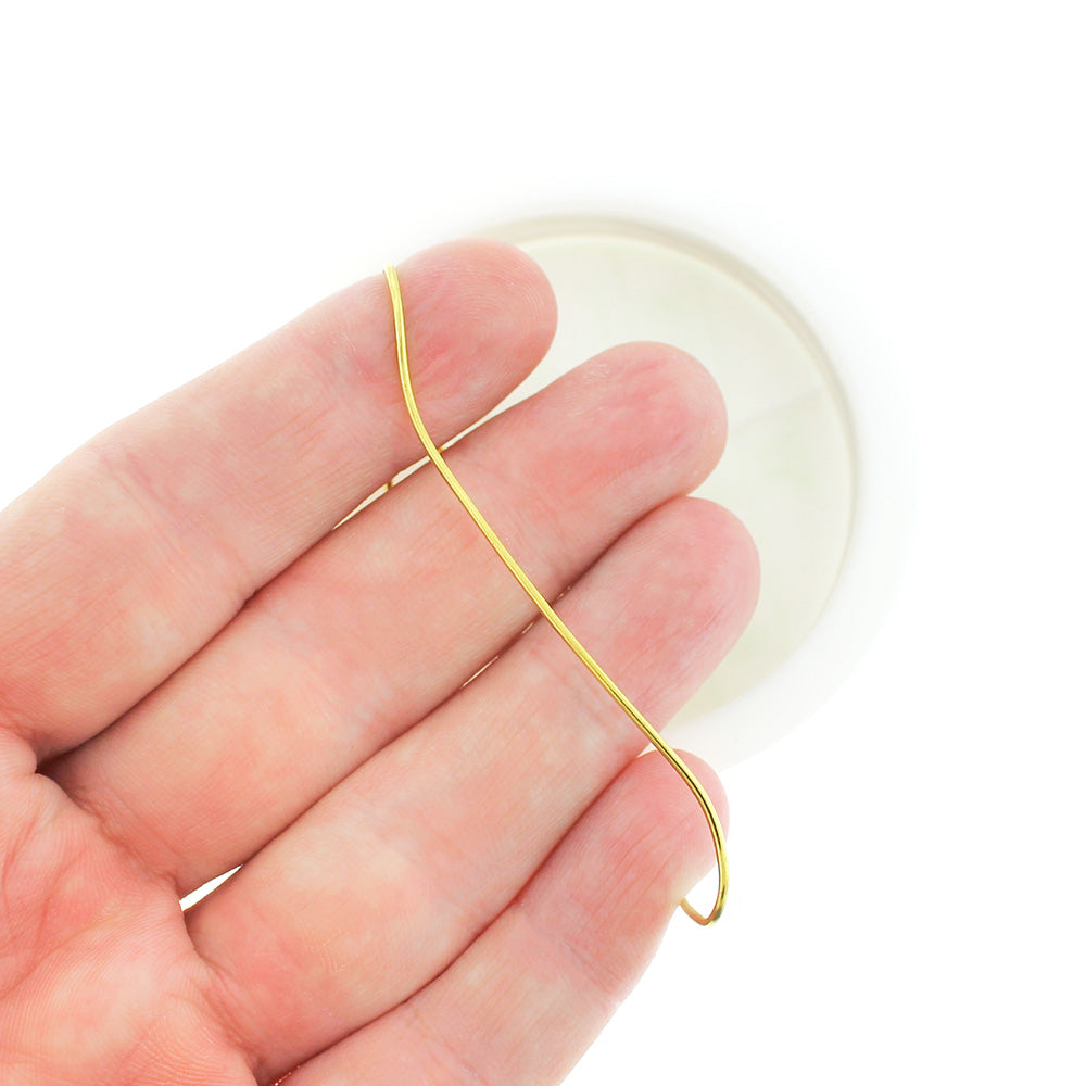 BULK Gold Tone Craft Wire - Tarnish Resistant - 1 Roll 1.5m or 5ft - 1mm - Z1124