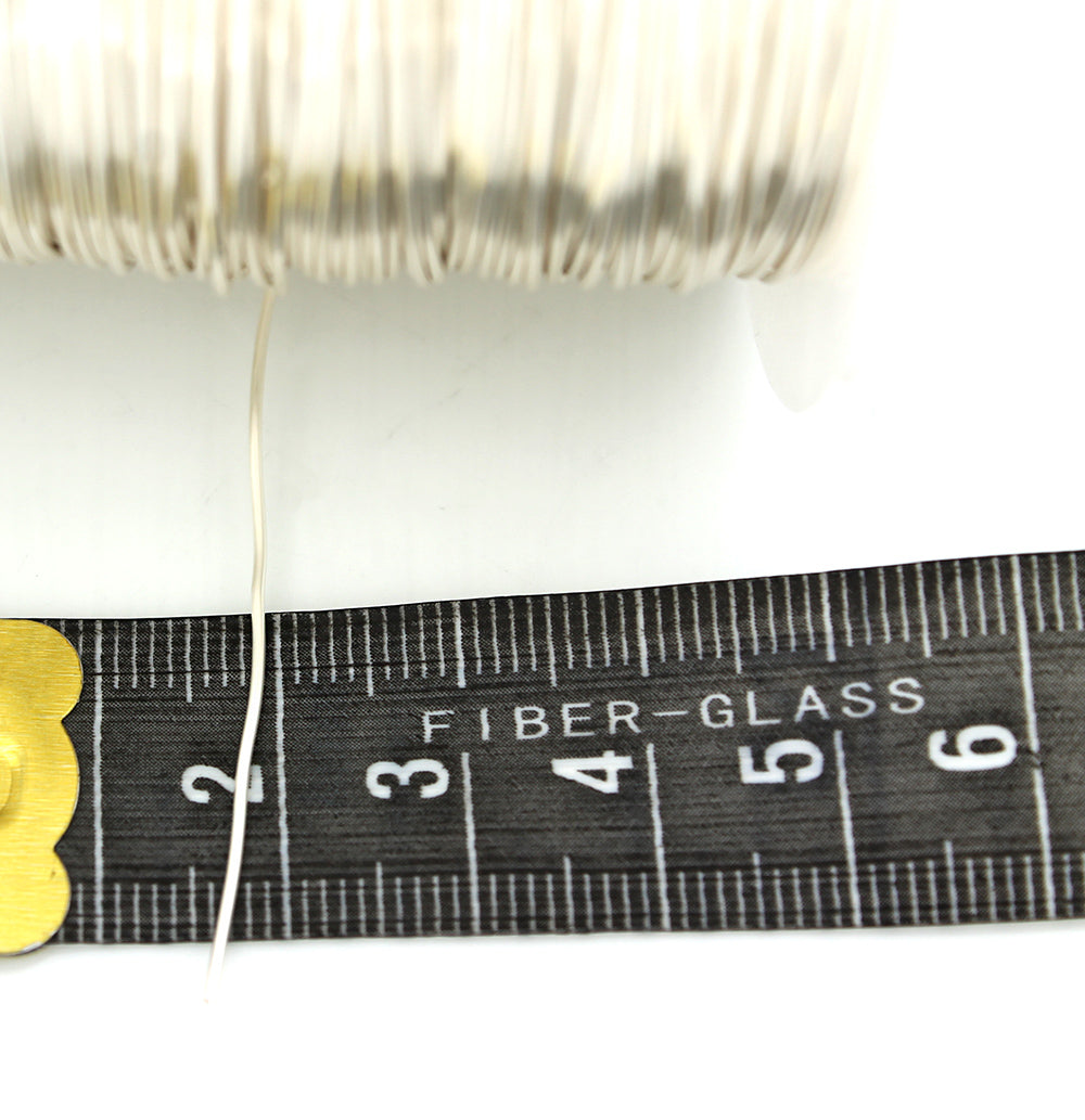 BULK Silver Tone Craft Wire - Tarnish Resistant - Choose Your Length - 0.8mm - Bulk Pricing Options - Z971