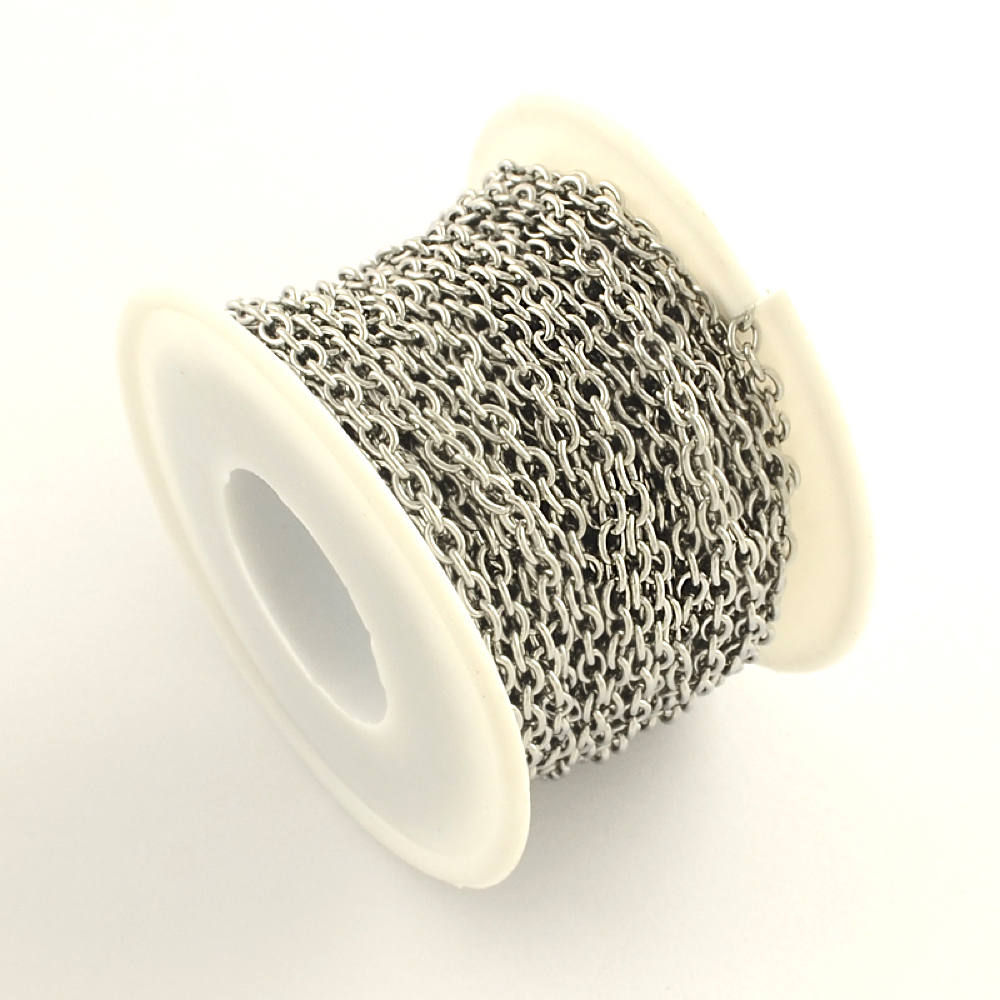 BULK Chaîne de Câble en Acier Inoxydable 32Ft - 3mm - FD288