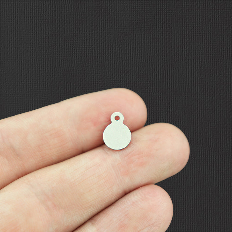 Faith Stainless Steel 8mm Loop Charms - BFS004-7998