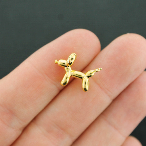 Charm Chien Ballon Doré 3D - GC1279