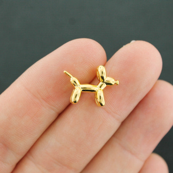 Charm Chien Ballon Doré 3D - GC1279