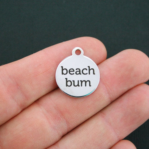 Beach Bum Stainless Steel Charms - BFS001-0043