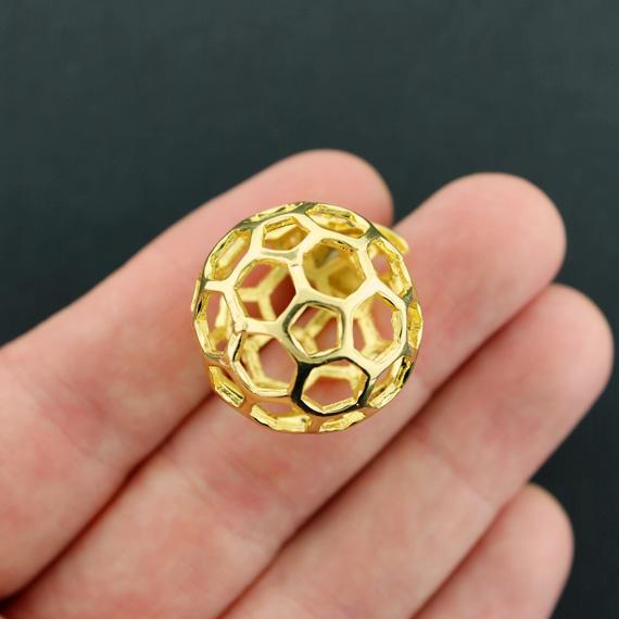 Bee Gold Tone Charm 3D - GC353