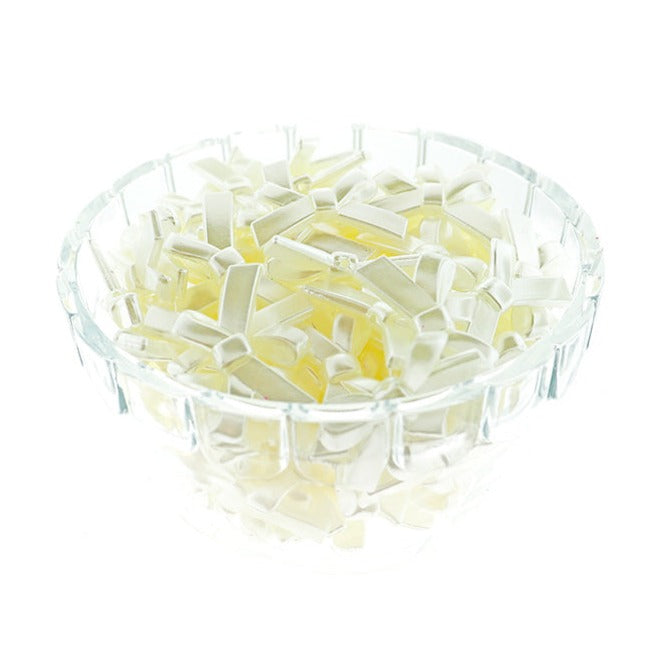 Bow Resin Beads 30mm - Polished White - 10 Beads - BD2214