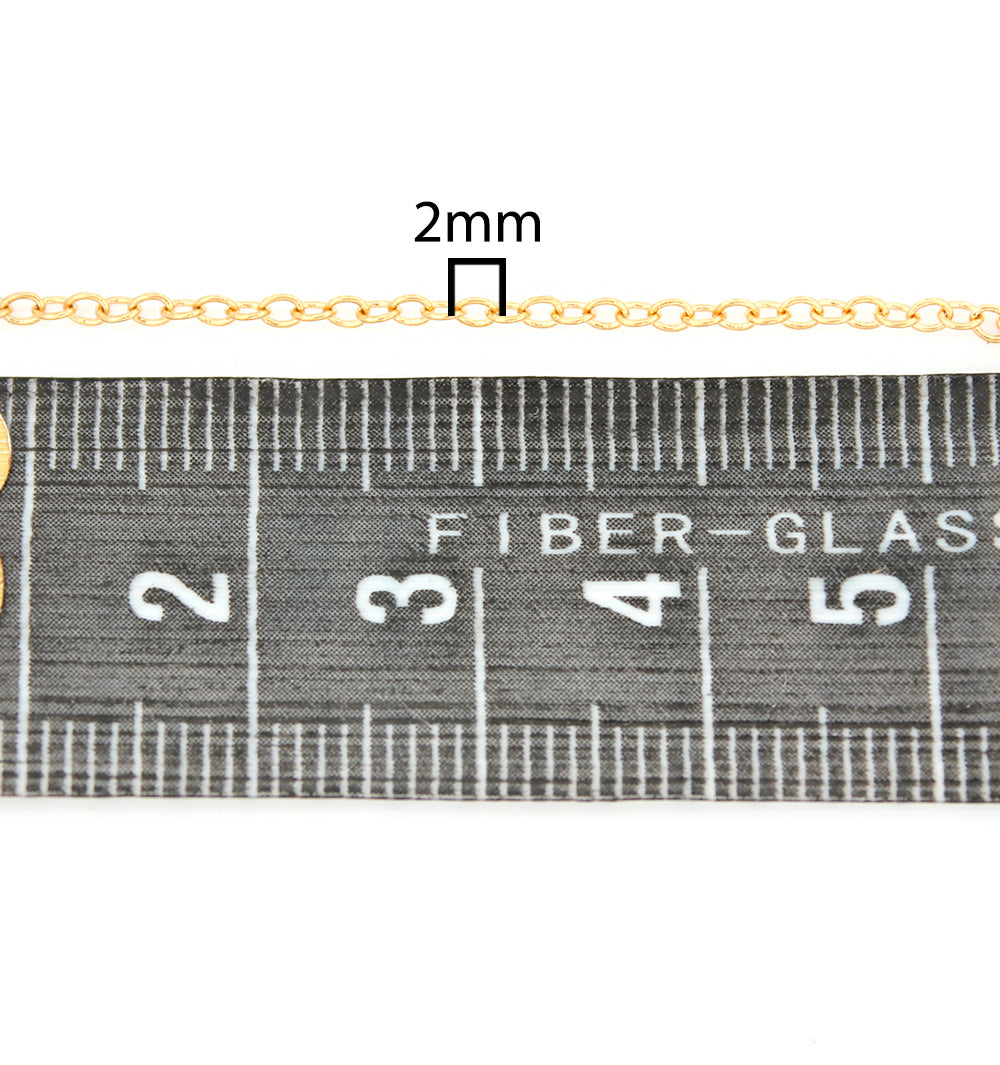 Brass Cable Chain - 1.5mm - Choose Your Length & Tone!