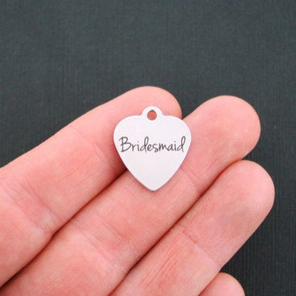 Bridesmaid Stainless Steel Charms - BFS011-0847