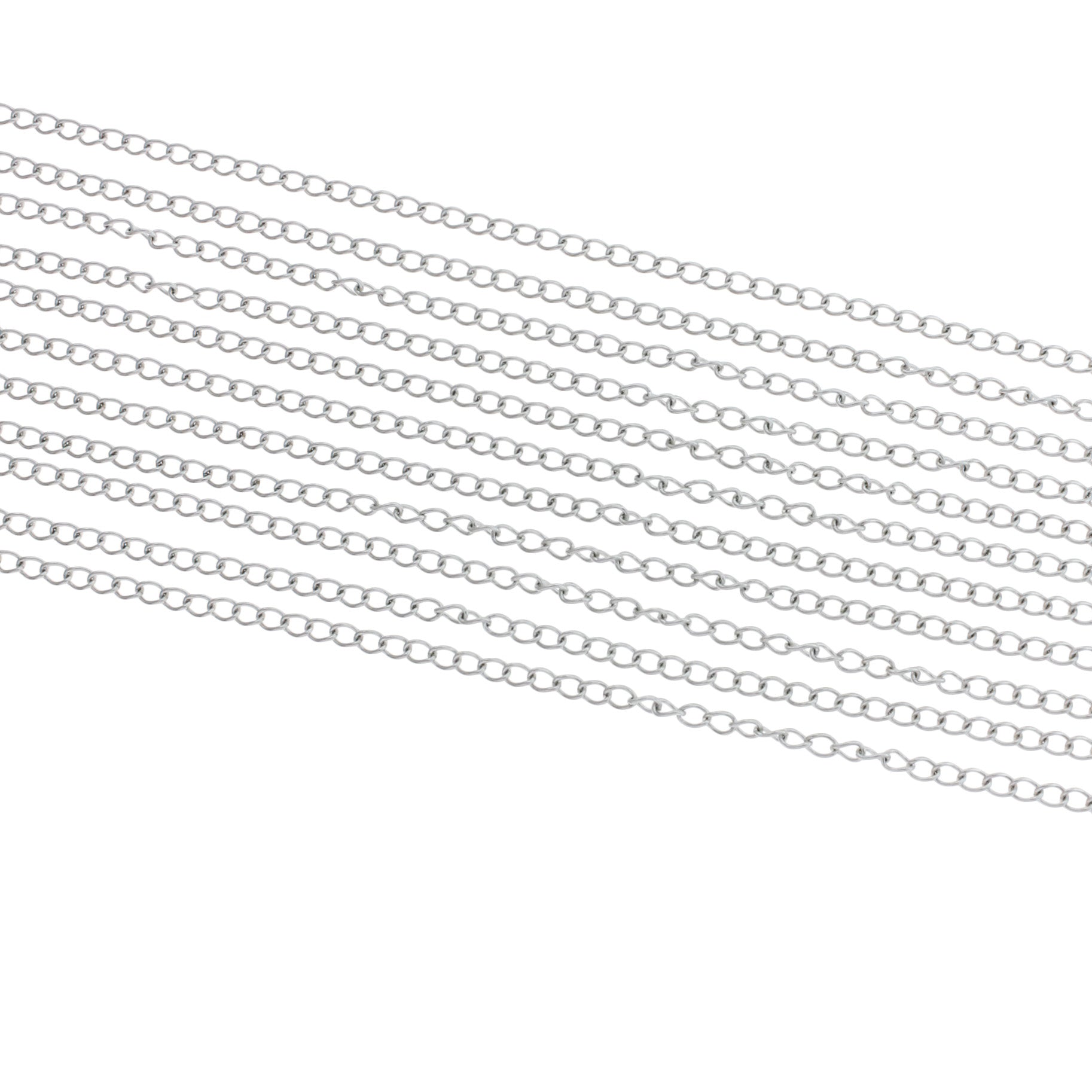 Bulk Stainless Steel Curb Chain 32Ft - 3mm - FD463