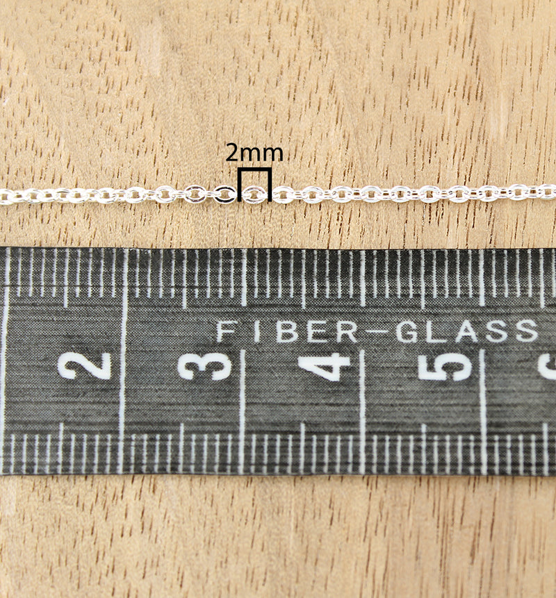 Chaîne câble en acier inoxydable BULK - 1,5 mm - Choisissez votre longueur - 1 mètre + - CH033