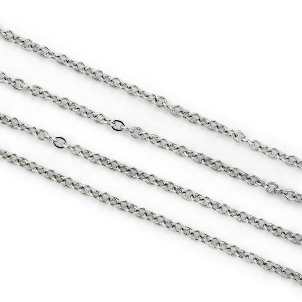 BULK Stainless Steel Cable Chain - 1.5mm - Choose Your Length - 1 Meter + - CH038