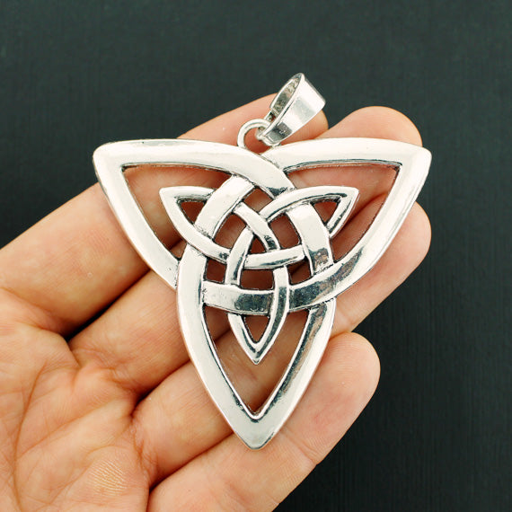 Celtic Knot Antique Silver Tone Charms - SC7649
