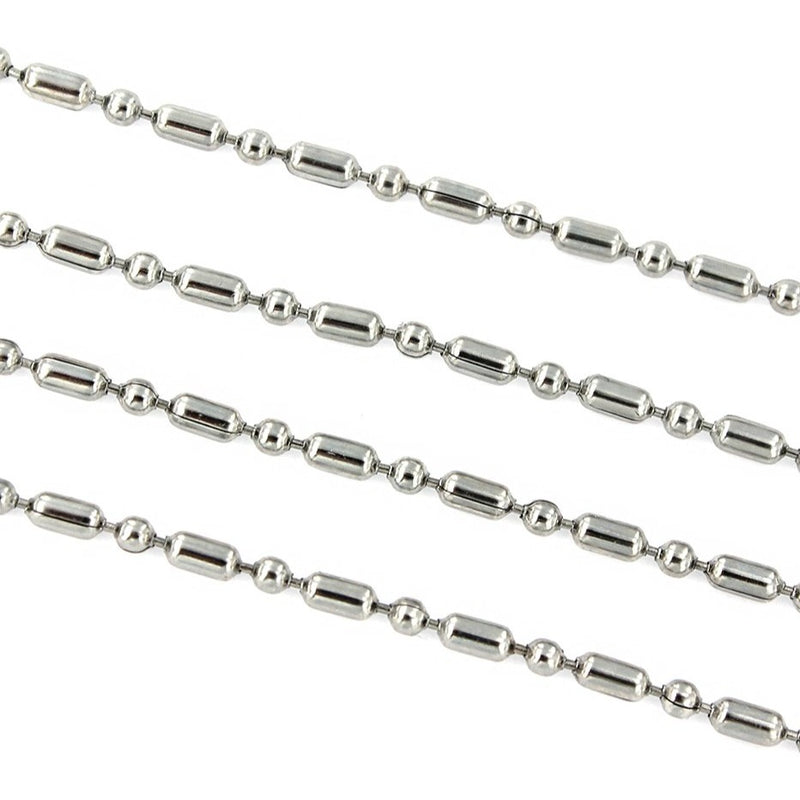 BULK Stainless Steel Ball Chain - 2mm - Choose Your Length - 1 Meter + - CH013