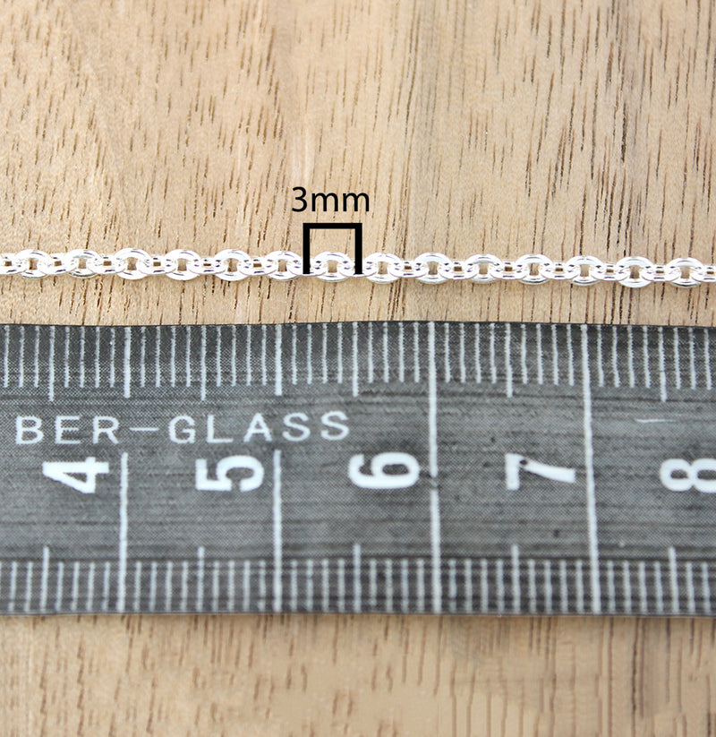 Chaîne câble en acier inoxydable BULK - 2 mm - Choisissez votre longueur - 1 mètre + - CH041