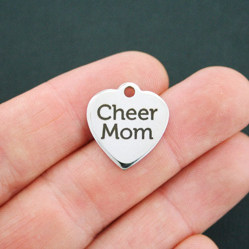 Cheer Mom Stainless Steel Charms - BFS011-0070