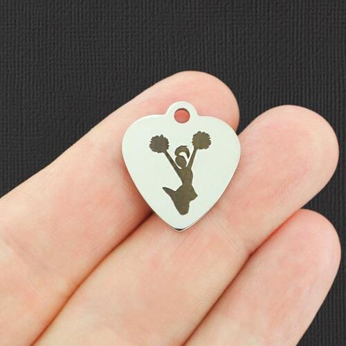Cheerleader Stainless Steel Charms - BFS011-3265