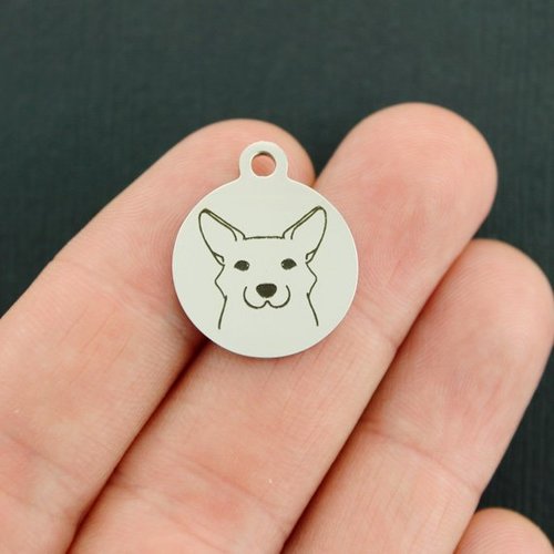 Corgi Stainless Steel Charms - BFS001-3854