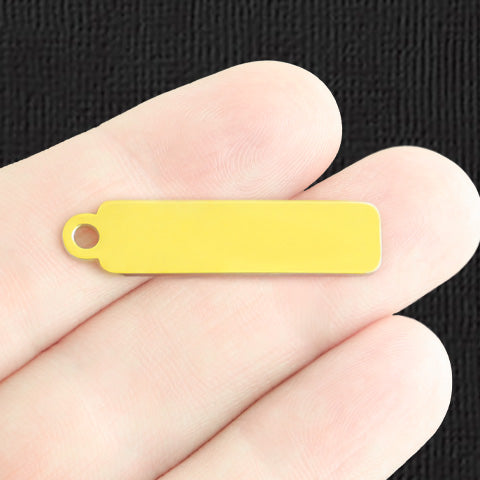 Custom Stainless Steel Drop Pendant - Personalized