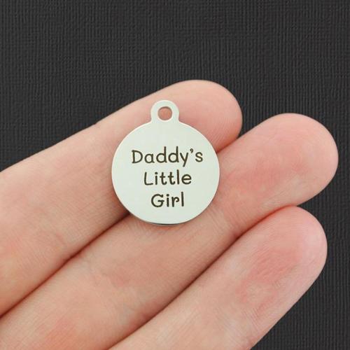 Daddy's Little Girl Stainless Steel Charms - BFS001-4824