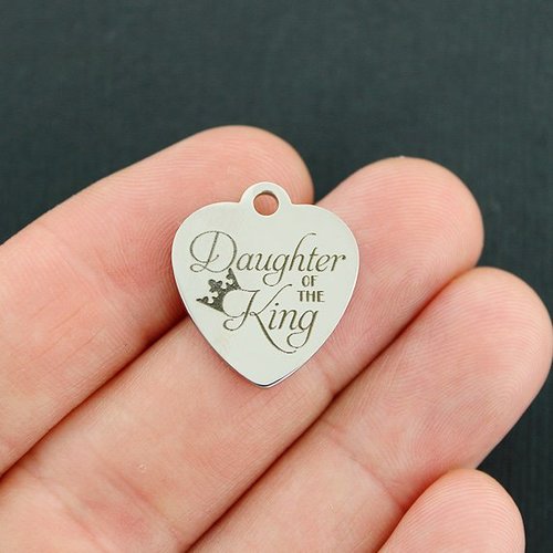 Daughter of the King Stainless Steel Charms - BFS011-3800