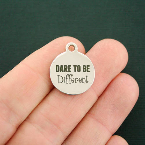 Different Stainless Steel Charms - Dare to be - BFS001-1514