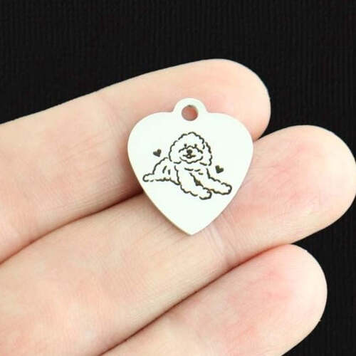 Dog Stainless Steel Charms - BFS011-6734