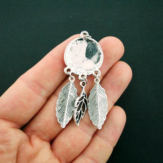Dreamcatcher Antique Silver Tone Charms - SC6771