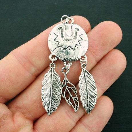 Dreamcatcher Antique Silver Tone Charms - SC6771