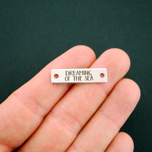 Dreaming Of The Sea Stainless Steel Connector Charms - BFS016-7212