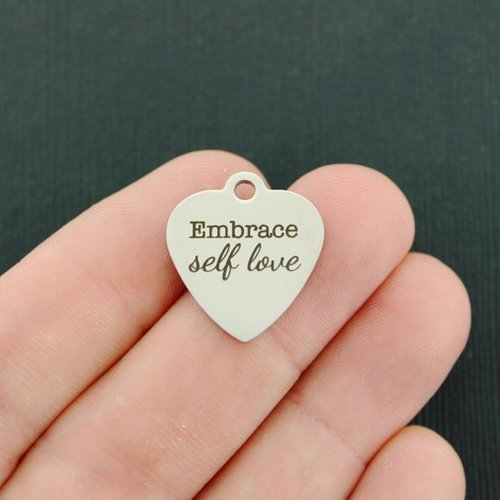 Embrace Self Love Stainless Steel Charms - BFS011-4393