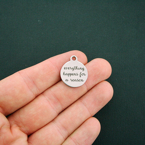 Tout se passe Breloques en acier inoxydable - pour une raison - BFS001-1342